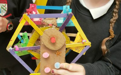 Budding engineers and their Ferris wheel construction